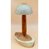 Grzyb wykonanay z akacji, czereśni i orzech włoskiego szer.13,5cm/wys.21cm/dł.6,5cm
