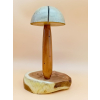 Grzyb wykonanay z akacji, czereśni i orzech włoskiego szer.13,5cm/wys.21cm/dł.6,5cm