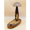 Grzyb wykonanay z akacji, akacji ozdobnej i orzech włoskiego szer.19cm/wys.25cm/dł.10cm