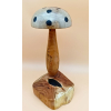 Grzyb wykonanay z akacji, czereśni i orzech włoskiego(kropki czarny dąb) szer.14cm/wys.28cm/dł.12cm