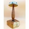 Grzyb wykonanay z akacji, czereśni i orzech włoskiego(kropki czarny dąb) szer.14cm/wys.28cm/dł.12cm