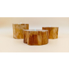 Pieńki drewniane dł.8cm/wys.6,7cm   dł.7,9cm/wys.5,4cm   dł.9cm/wys.4,3cm  komplet 3szt.