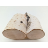 Drewno brzoza dł.9,8cm/szer.5,5cm/wys.5cm