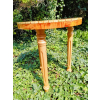 Stolik kawowy plastry drewniane zalewane żywicą epoksydową średnica 38cm/wys.46,5cm