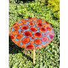Stolik kawowy plastry drewniane zalewane żywicą epoksydową średnica 38,5cm/wys.41,5cm