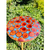 Stolik kawowy plastry drewniane zalewane żywicą epoksydową średnica 38,5cm/wys.41,5cm