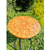 Stolik kawowy plastry drewniane zalewane żywicą epoksydową średnica 40cm/wys.61cm