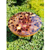 Stolik kawowy plastry drewniane zalewane żywicą epoksydową średnica 37,5cm/wys.42,5cm