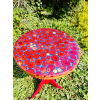 Stolik kawowy plastry drewniane zalewane żywicą epoksydową średnica 37,5cm/wys.67cm