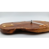 Zegar tekowy dł.25,5cm/szer.18cm/wys.1,5cm
