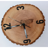 Zegar z plastra brzozy dł.22cm/wys.3,5cm