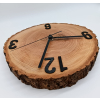 Zegar z plastra brzozy dł.23cm/wys.3cm