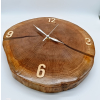 Zegar Z plastra dębu dł.34cm/szer.31cm/ wys.3cm