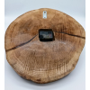 Zegar Z plastra dębu dł.34cm/szer.31cm/ wys.3cm