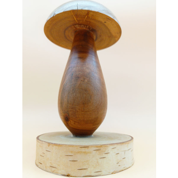 Grzyb wykonanay z brzozy i czereśni szer.10cm/wys.17,5cm