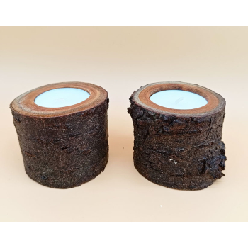 Drewno owocowe dł.6,5cm/wys.5,3cm komplet 2szt.