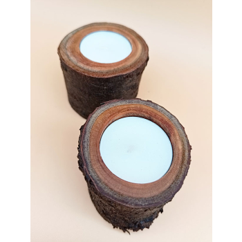 Drewno owocowe dł.6,5cm/wys.5,3cm komplet 2szt.