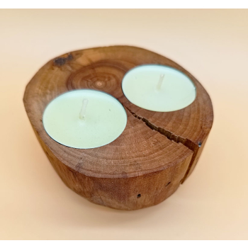 Drewno owocowe dł.9,8cm/szer.9cm/wys.5cm komplet 2szt.