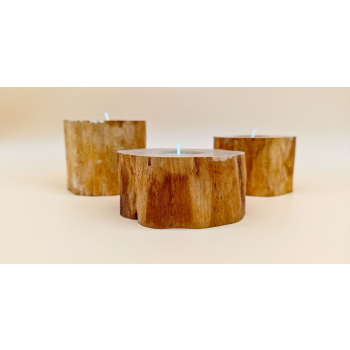 Pieńki drewniane dł.8cm/wys.6,7cm   dł.7,9cm/wys.5,4cm   dł.9cm/wys.4,3cm  komplet 3szt.