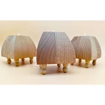 Drewno klejone dł.7,5cm/szer.8,5cm/wys.8,5cm   komplet 3szt.