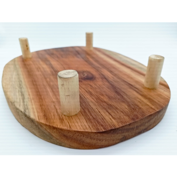 Drewno tekowe dł.33cm/szer.25cm/wys.7,3cm