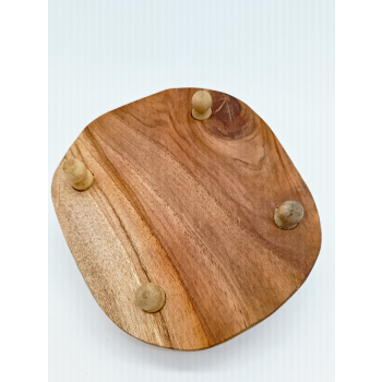 Drewno tekowe dł.15cm/szer.13,5cm/wys.4,7cm