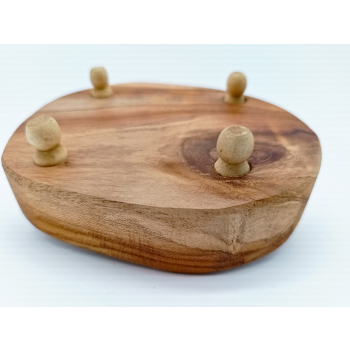 Drewno tekowe dł.14cm/szer.12cm/wys.4,3cm