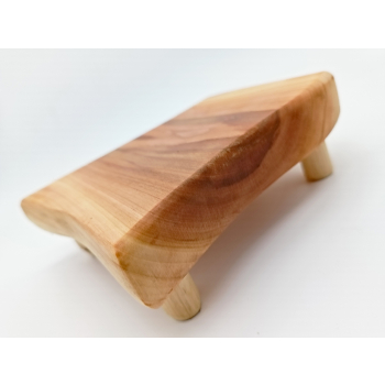 Patera-podstawka. Drewno owocowe szer.17,5cm/wys6cm/dł.14cm