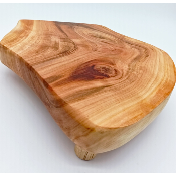 Patera-podstawka. Drewno owocowe szer.27cm/wys6,3cm/dł.20cm