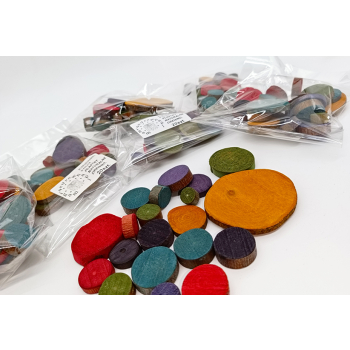 Ozdobne plstry drewna mix, decoupage 20szt.