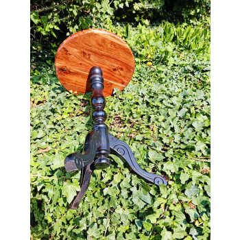 Stolik kawowy plastry drewniane zalewane żywicą epoksydową średnica 37cm/wys.57,5cm