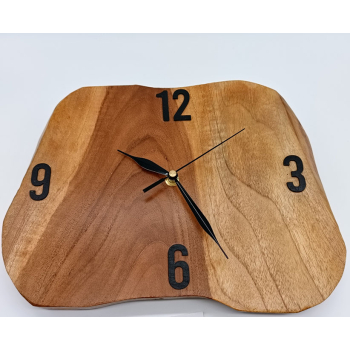 Zegar tekowy dł.29cm/szer.22cm/wys.2,7cm