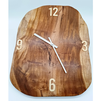 Zegar tekowy dł.34cm/szer.26cm/wys.1,7cm