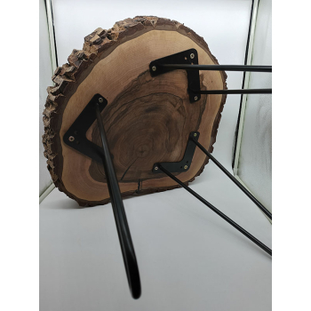 Stolik kawowy drewno orech włoski dł.50cm / szer.46cm / wys.48cm